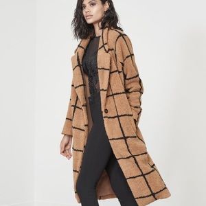 Lavish Alice Oversized boyfriend check coat